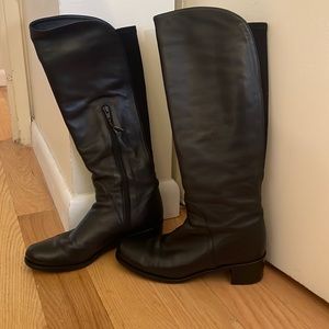 Stuart Weitzman black leather boots